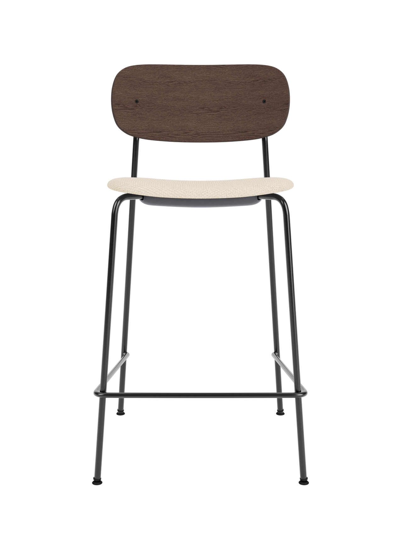 Contoured Counter Chair, Upholstered Seat ¨C Stackable Steel Frame
