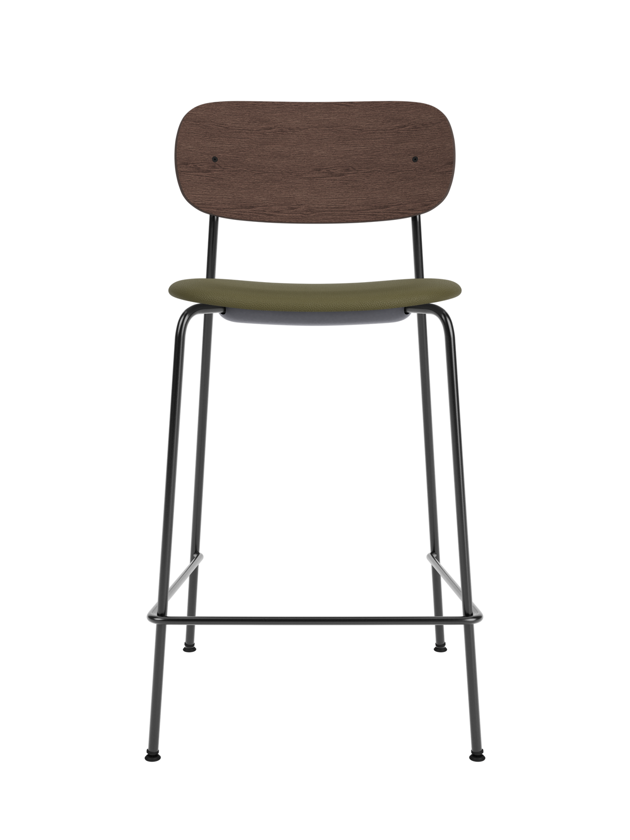 Contoured Counter Chair, Upholstered Seat ¨C Stackable Steel Frame