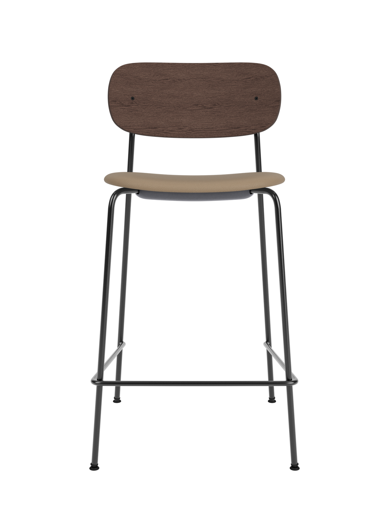 Contoured Counter Chair, Upholstered Seat ¨C Stackable Steel Frame