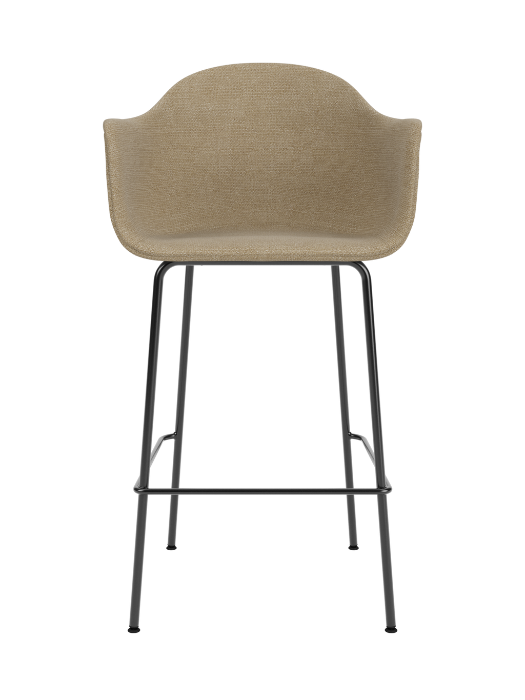 Upholstered Bar Chair ¨C Geometric Steel Base, 25mm Foam Seat