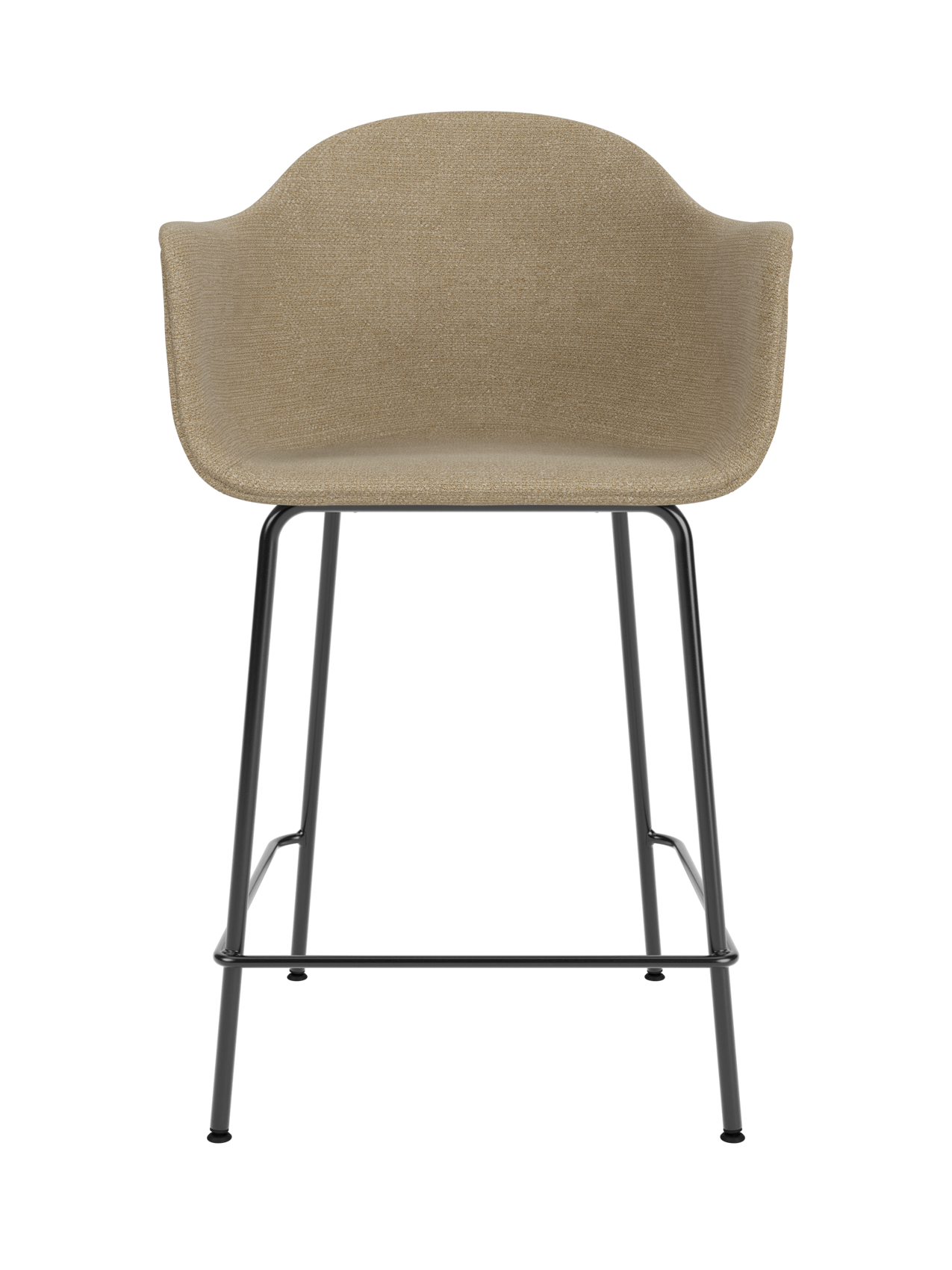 Upholstered Counter Chair ¨C Geometric Steel Base, 25mm Foam Seat