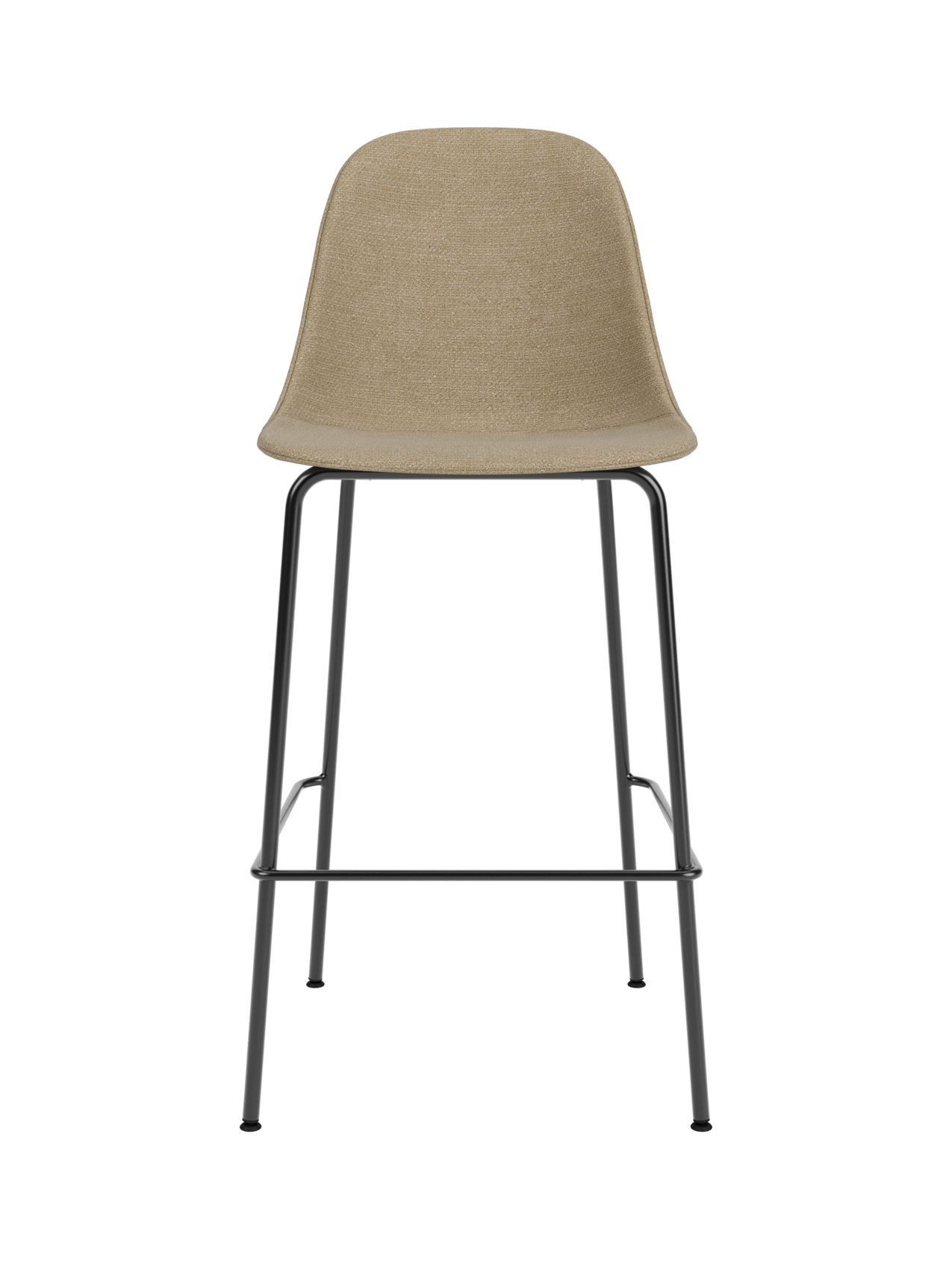 Upholstered Side Counter Chair ¨C Geometric Base, 25mm Foam Seat