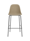 Upholstered Side Bar Chair ¨C Adjustable Height, Geometric Steel Base