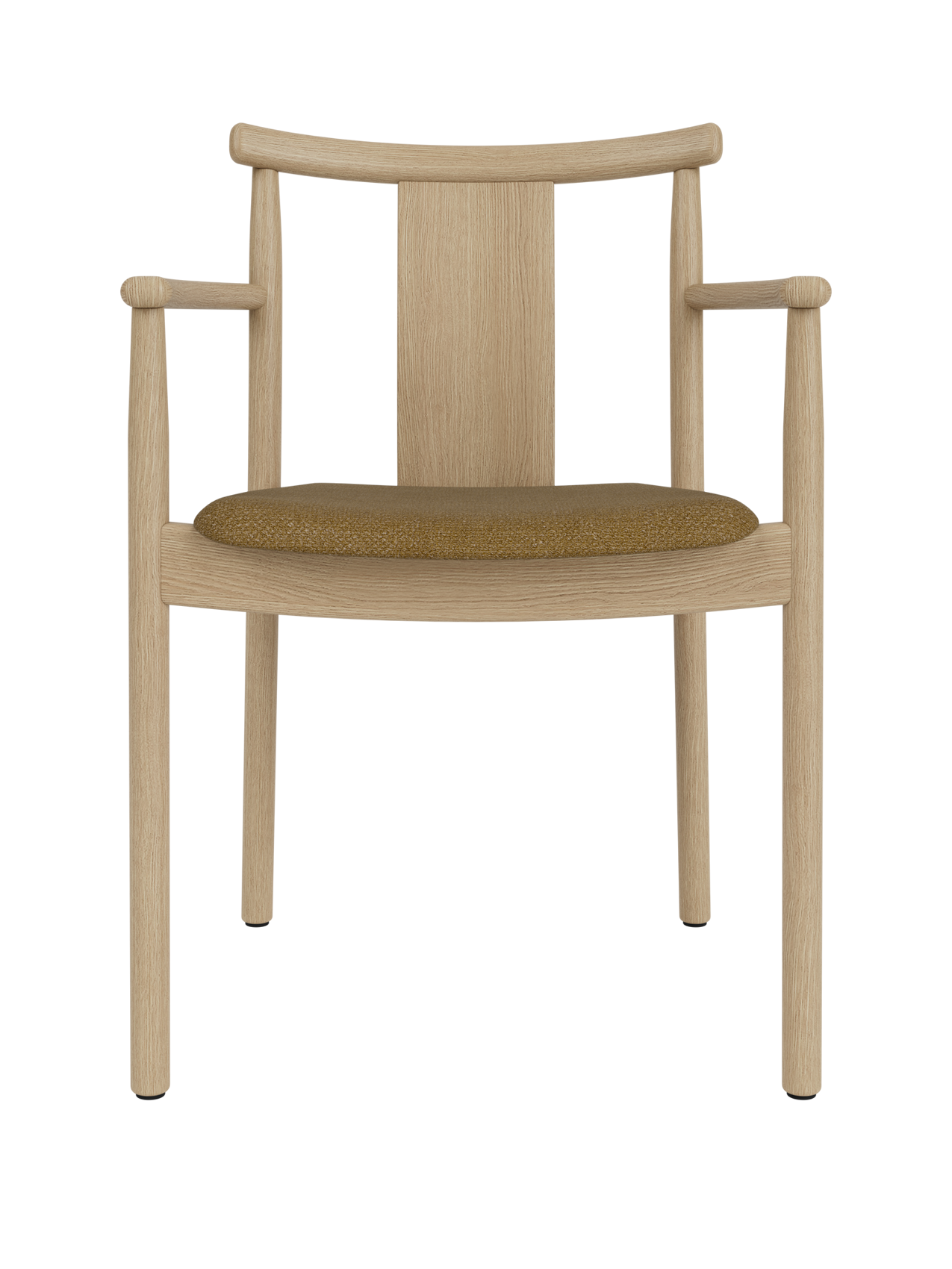 Solid Wood Dining Chair with Armrests ¨C Traditional Joinery, Stackable