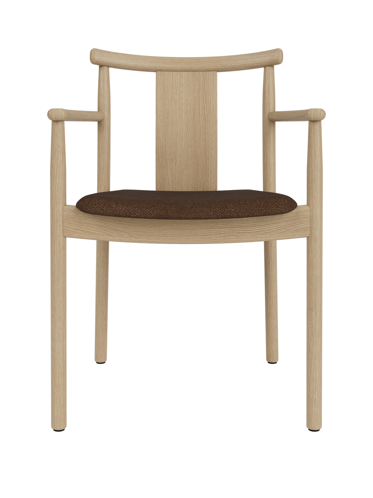 Solid Wood Dining Chair with Armrests ¨C Traditional Joinery, Stackable