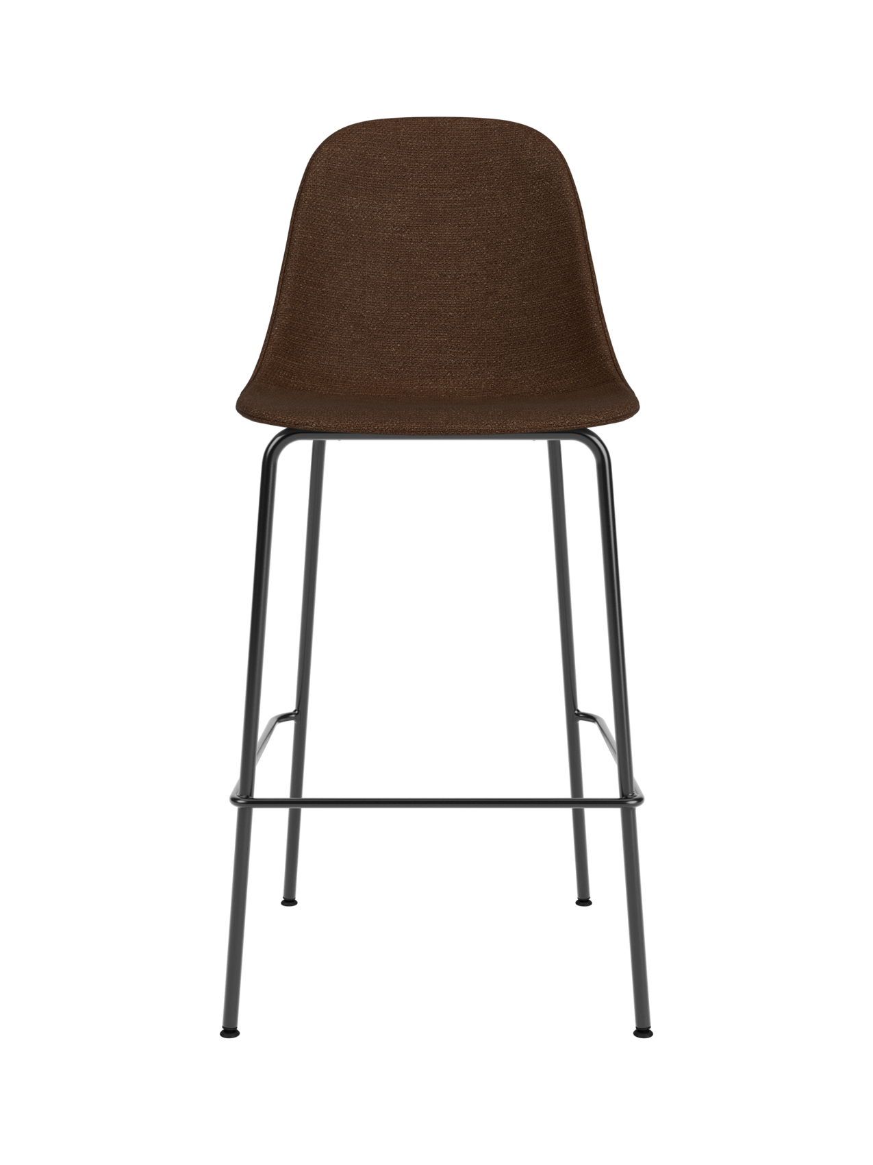 Upholstered Side Counter Chair ¨C Geometric Base, 25mm Foam Seat