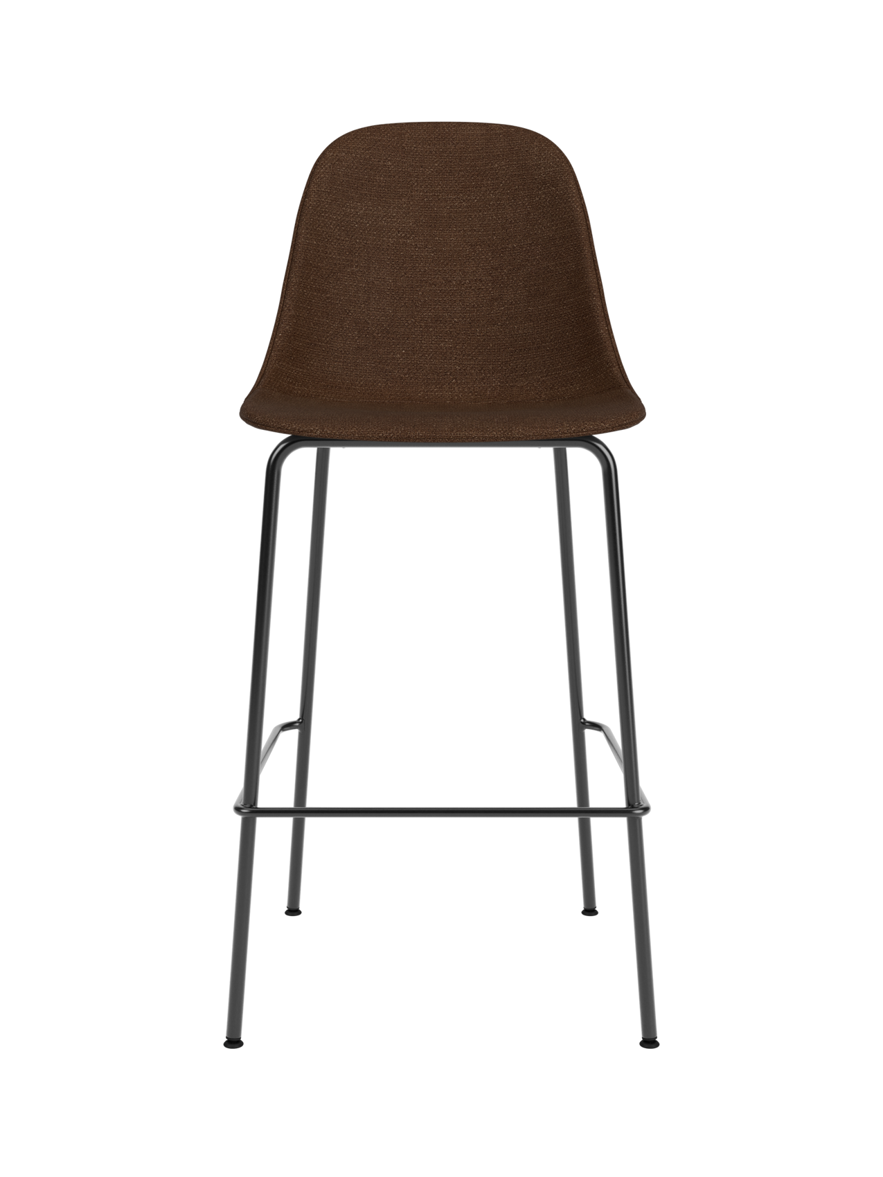Upholstered Side Bar Chair ¨C Adjustable Height, Geometric Steel Base