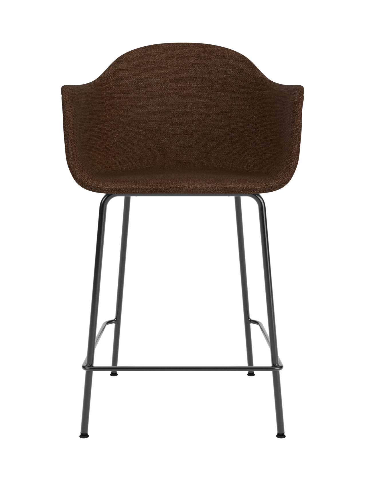 Upholstered Counter Chair ¨C Geometric Steel Base, 25mm Foam Seat