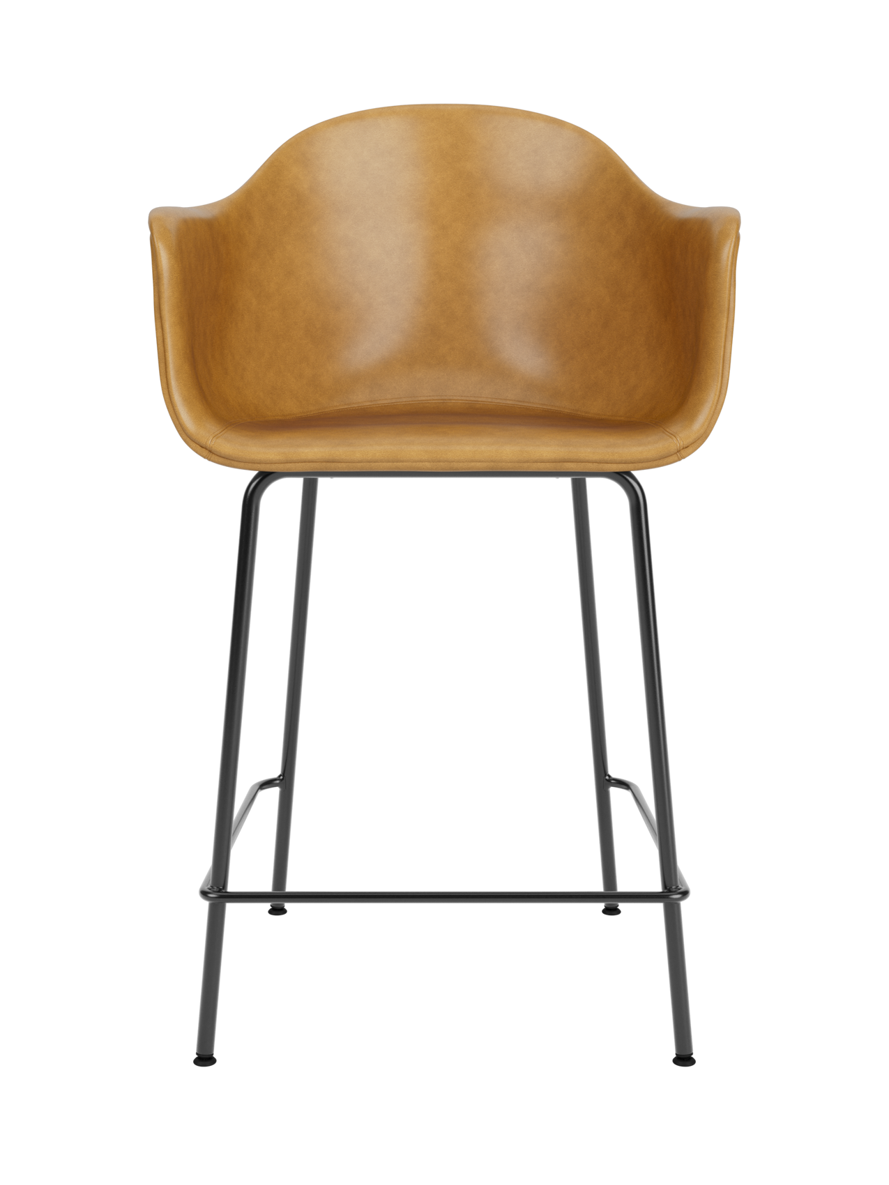 Upholstered Counter Chair ¨C Geometric Steel Base, 25mm Foam Seat