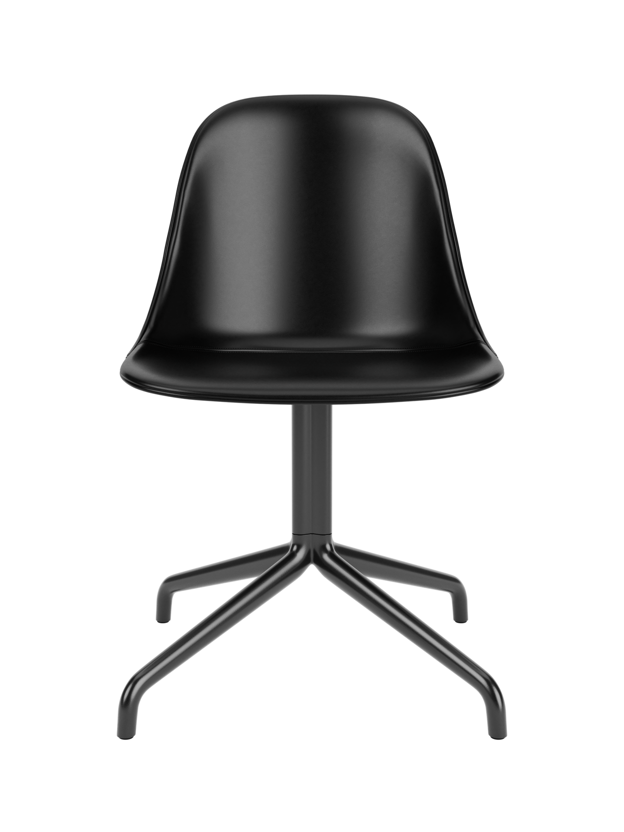 Swivel Side Dining Chair, Black Star Base ¨C 25mm Foam Seat