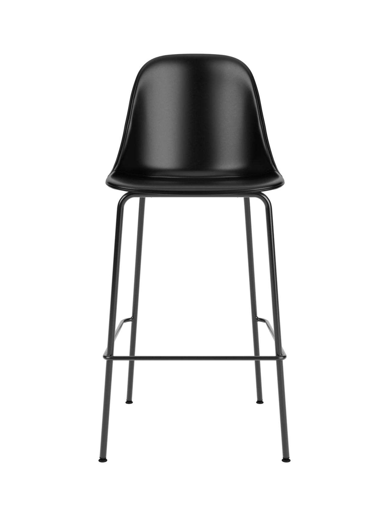 Upholstered Side Bar Chair ¨C Adjustable Height, Geometric Steel Base