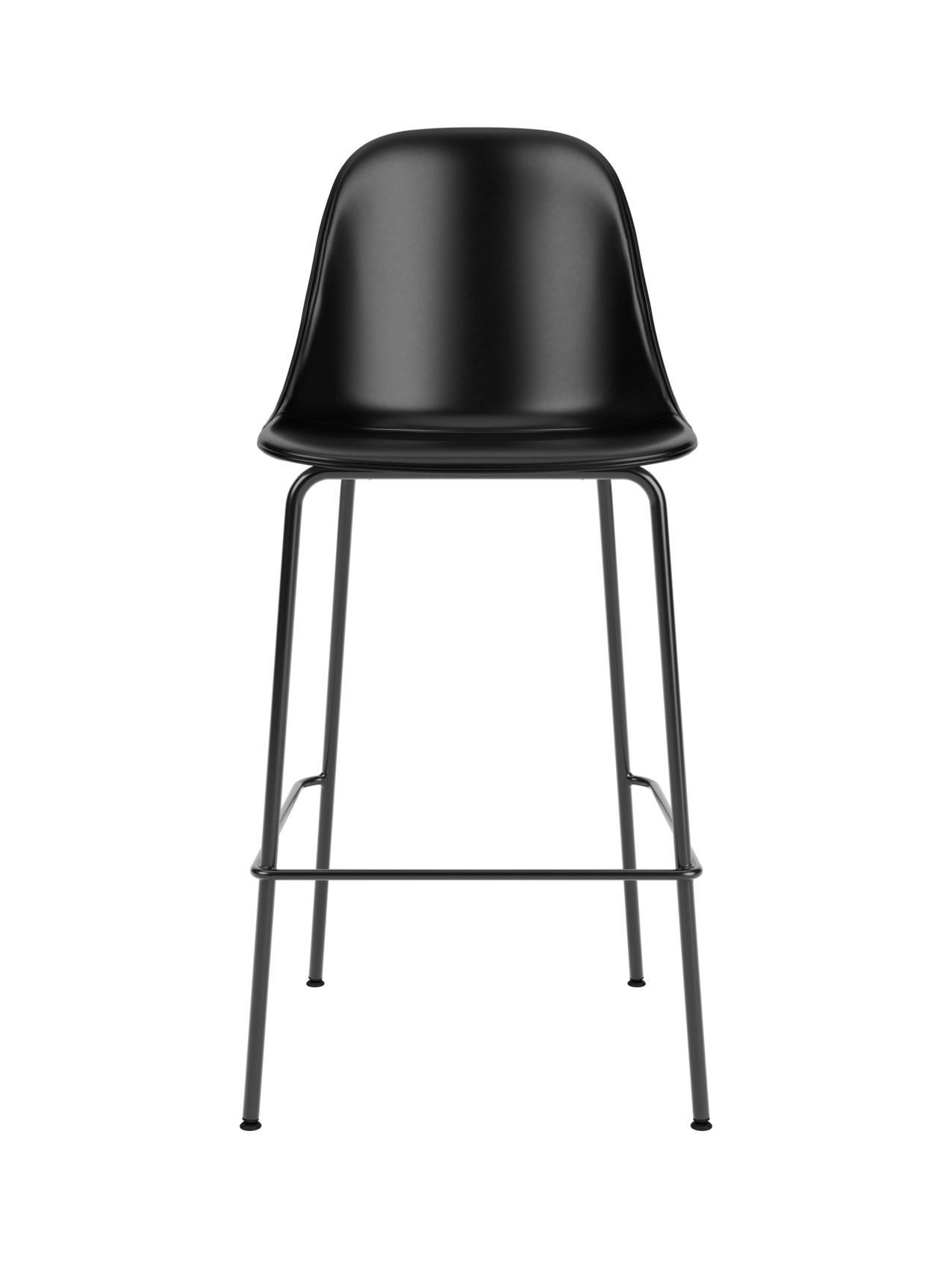 Upholstered Side Counter Chair ¨C Geometric Base, 25mm Foam Seat