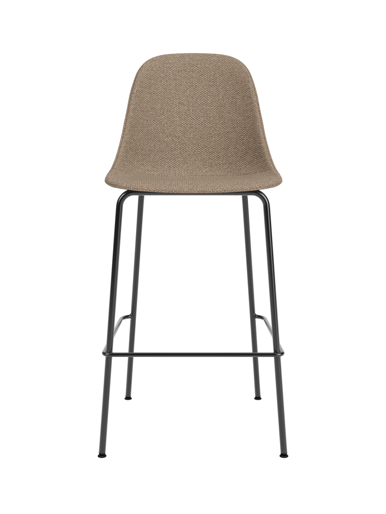 Upholstered Side Bar Chair ¨C Adjustable Height, Geometric Steel Base