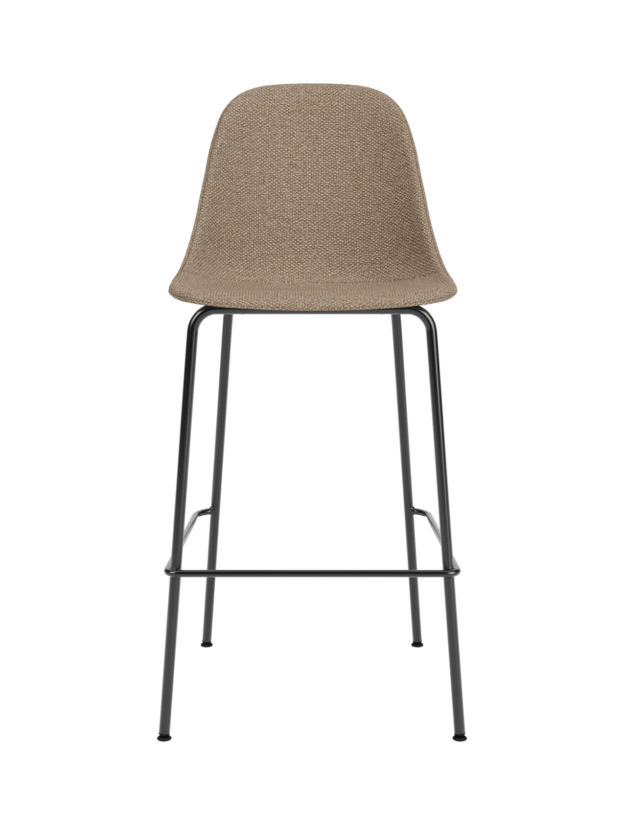 Upholstered Side Counter Chair ¨C Geometric Base, 25mm Foam Seat
