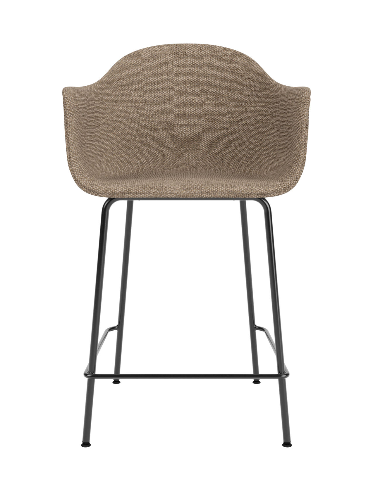 Upholstered Counter Chair ¨C Geometric Steel Base, 25mm Foam Seat