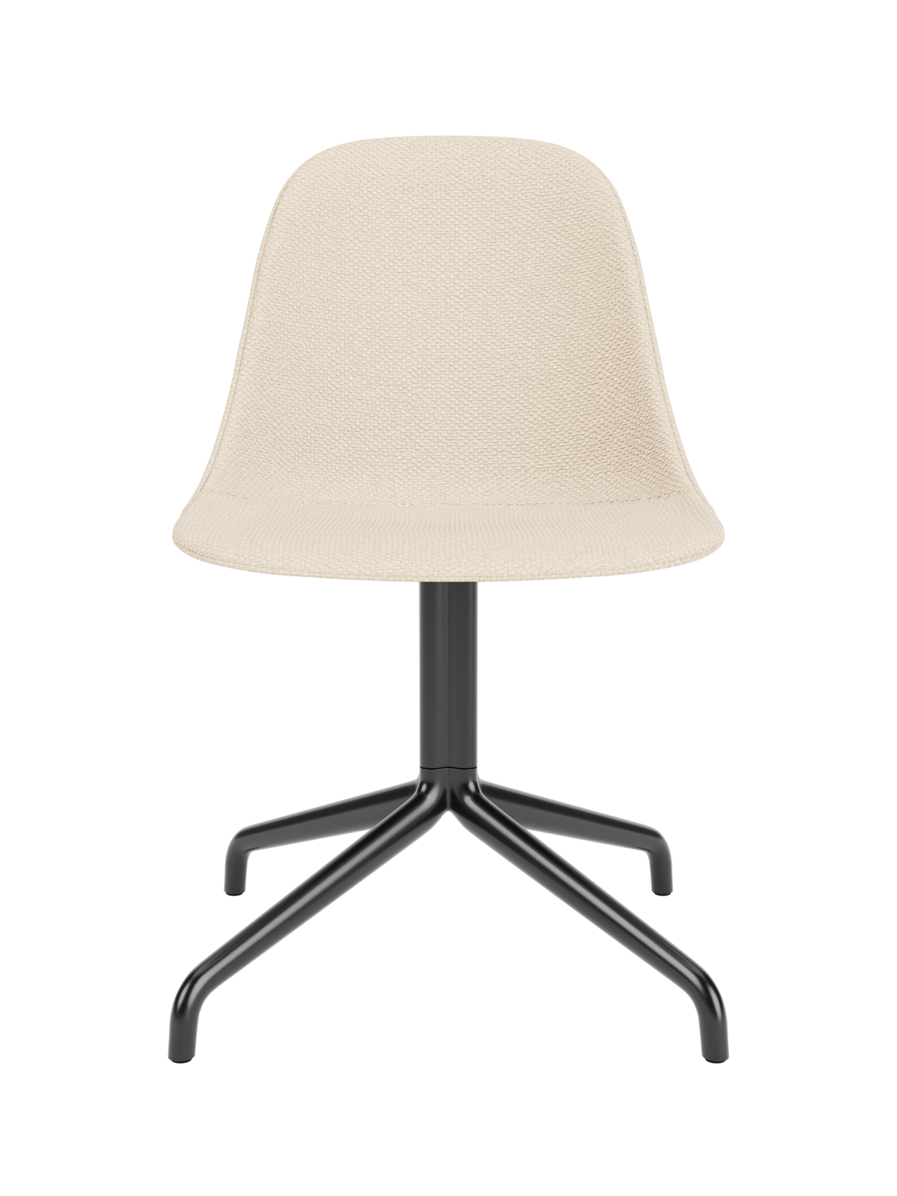 Swivel Side Dining Chair, Black Star Base ¨C 25mm Foam Seat