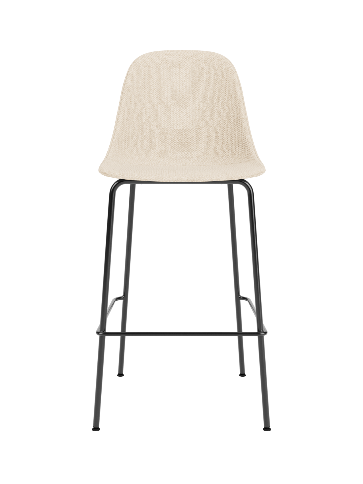 Upholstered Side Bar Chair ¨C Adjustable Height, Geometric Steel Base