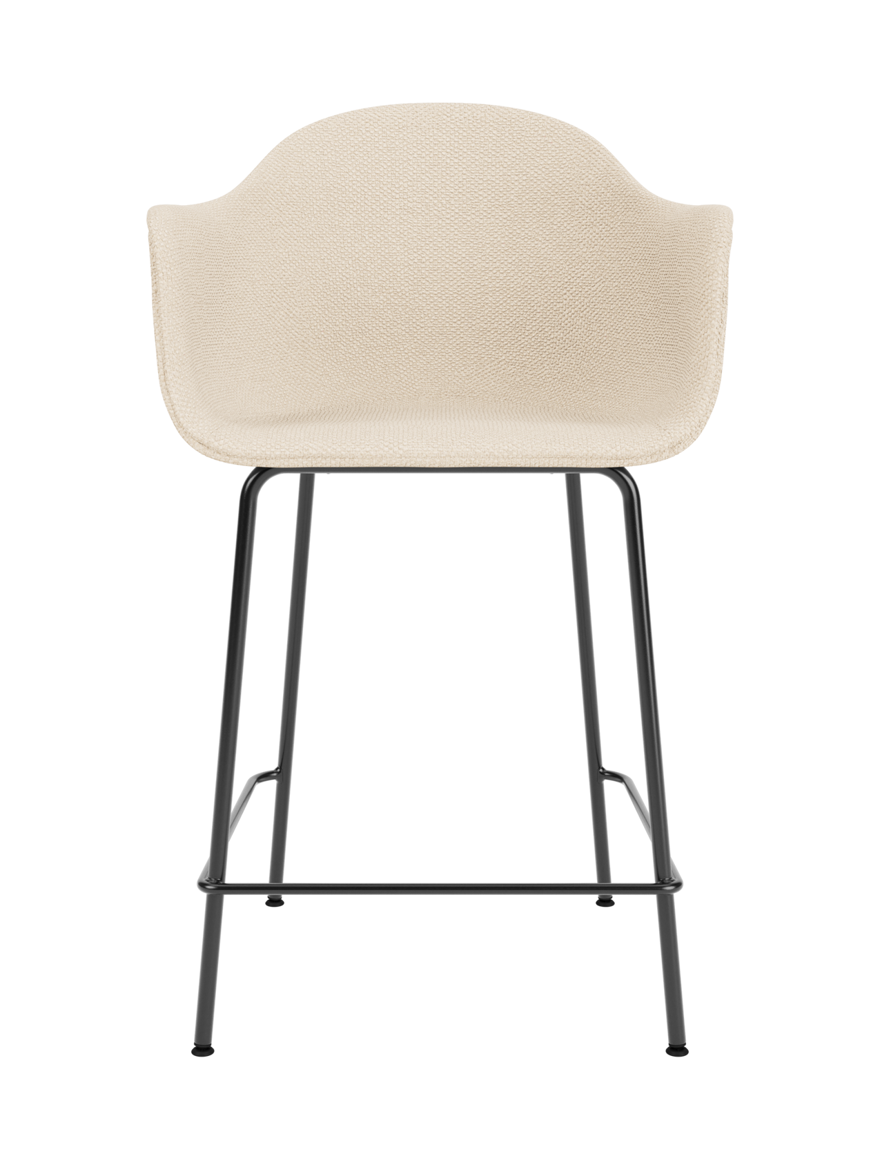 Upholstered Counter Chair ¨C Geometric Steel Base, 25mm Foam Seat
