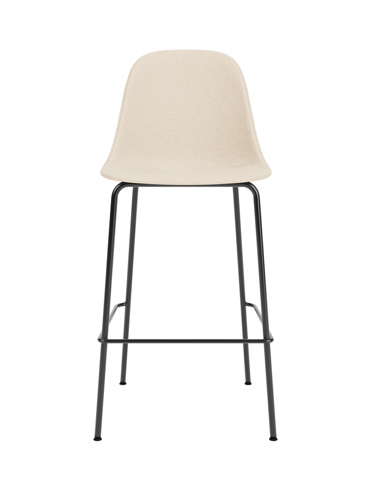 Upholstered Side Counter Chair ¨C Geometric Base, 25mm Foam Seat