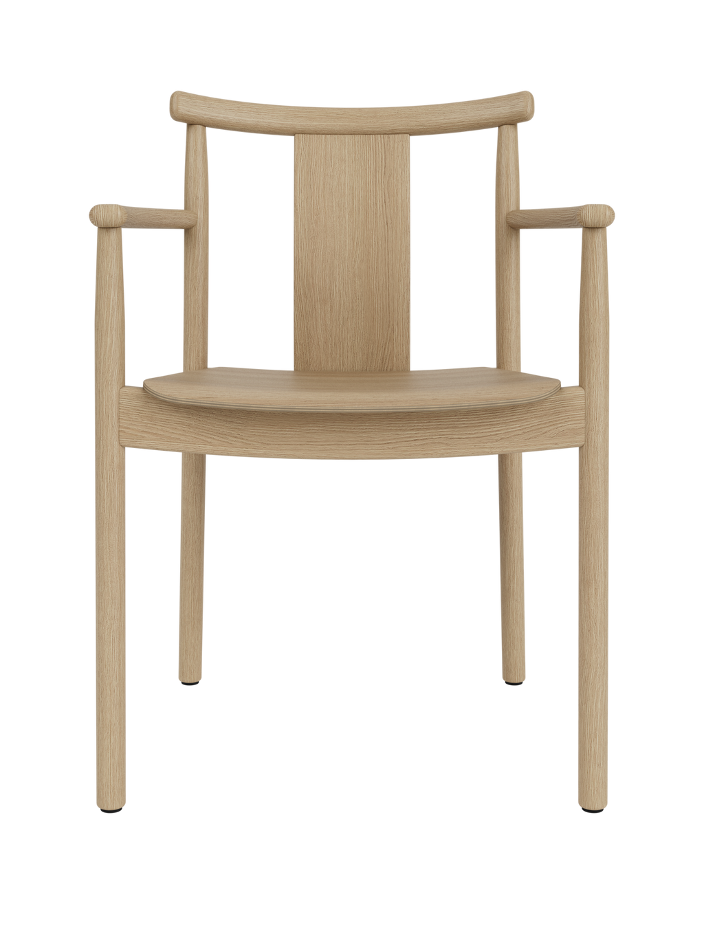 Solid Wood Dining Chair with Armrests ¨C Traditional Joinery, Stackable