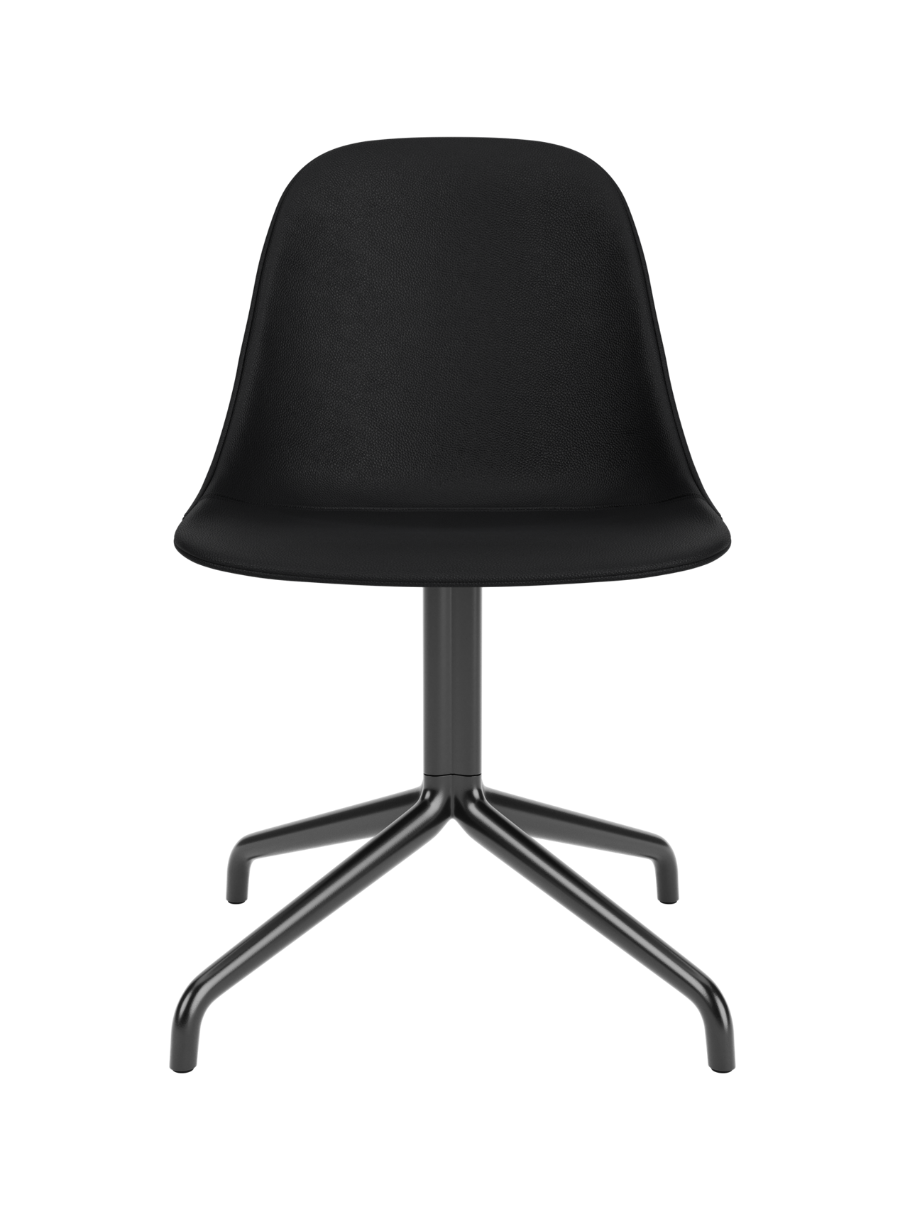 Swivel Side Dining Chair, Black Star Base ¨C 25mm Foam Seat