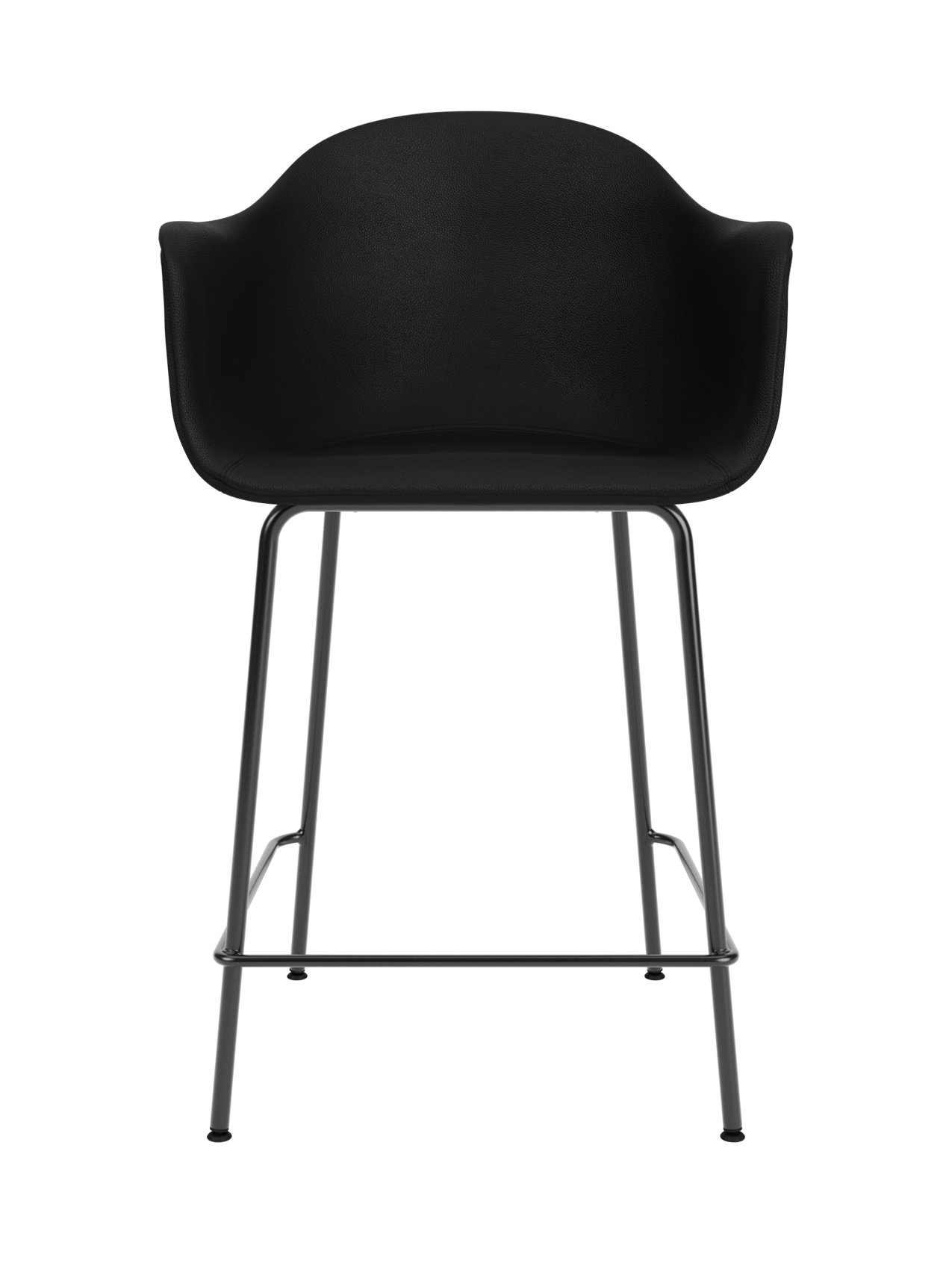 Upholstered Counter Chair ¨C Geometric Steel Base, 25mm Foam Seat