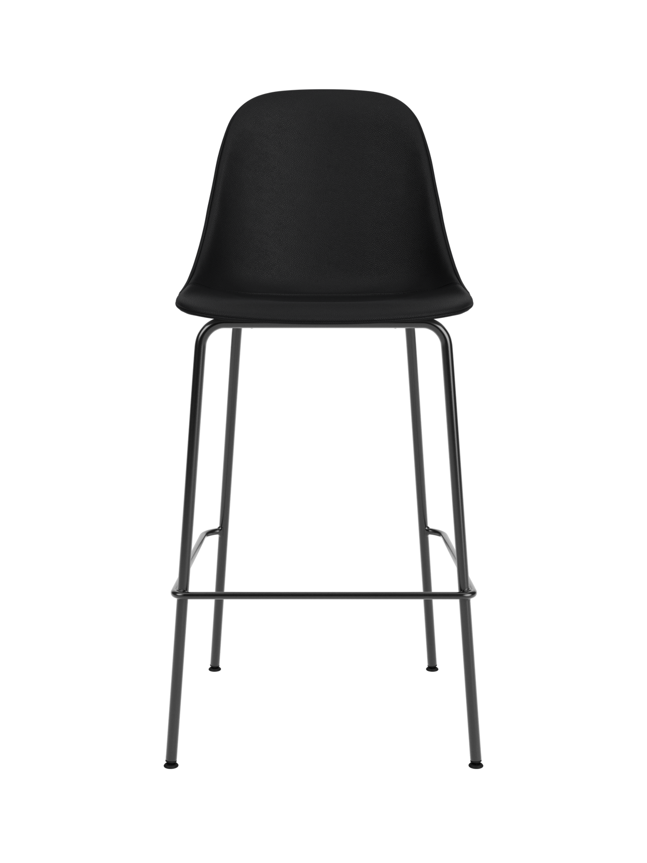 Upholstered Side Bar Chair ¨C Adjustable Height, Geometric Steel Base