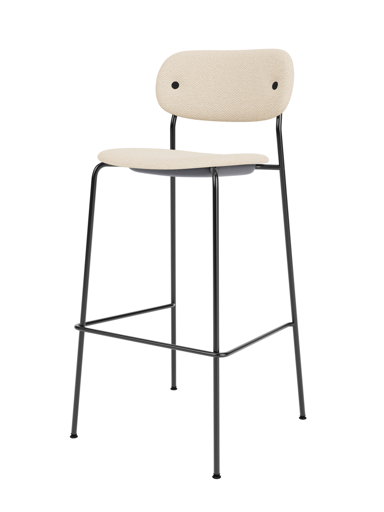 Fully Upholstered Bar Chair ¨C Wide Contoured Back, Stackable Steel Frame