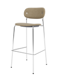Fully Upholstered Bar Chair ¨C Wide Contoured Back, Stackable Steel Frame