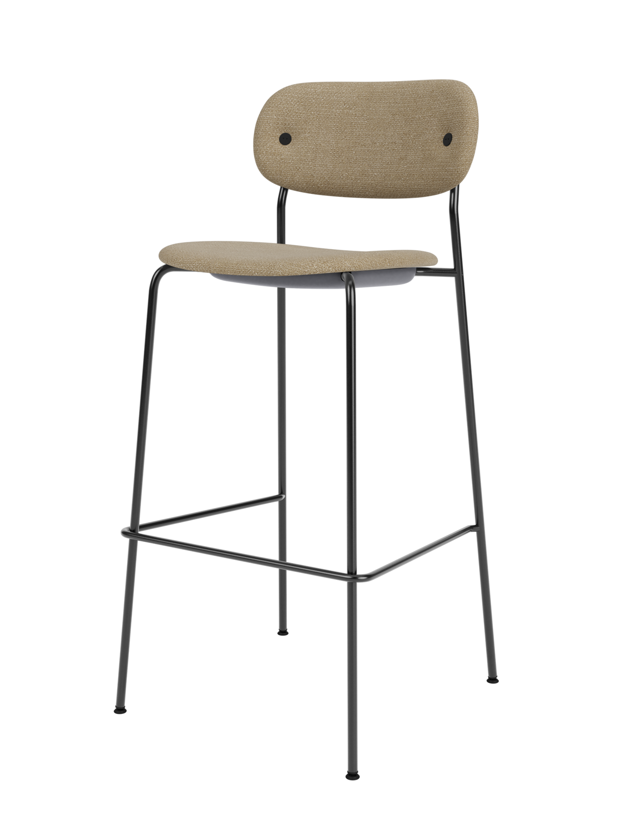 Fully Upholstered Bar Chair ¨C Wide Contoured Back, Stackable Steel Frame