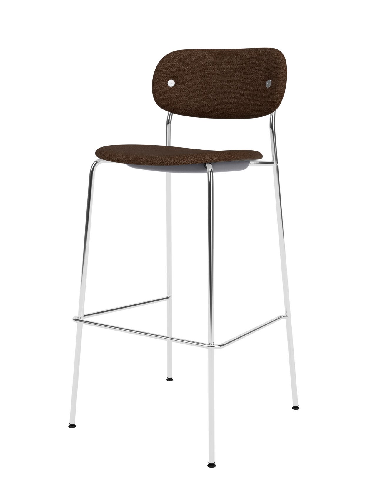 Fully Upholstered Bar Chair ¨C Wide Contoured Back, Stackable Steel Frame
