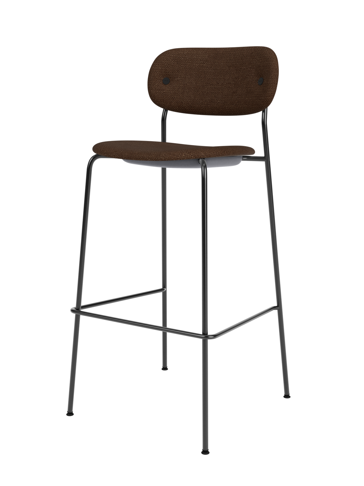 Fully Upholstered Bar Chair ¨C Wide Contoured Back, Stackable Steel Frame