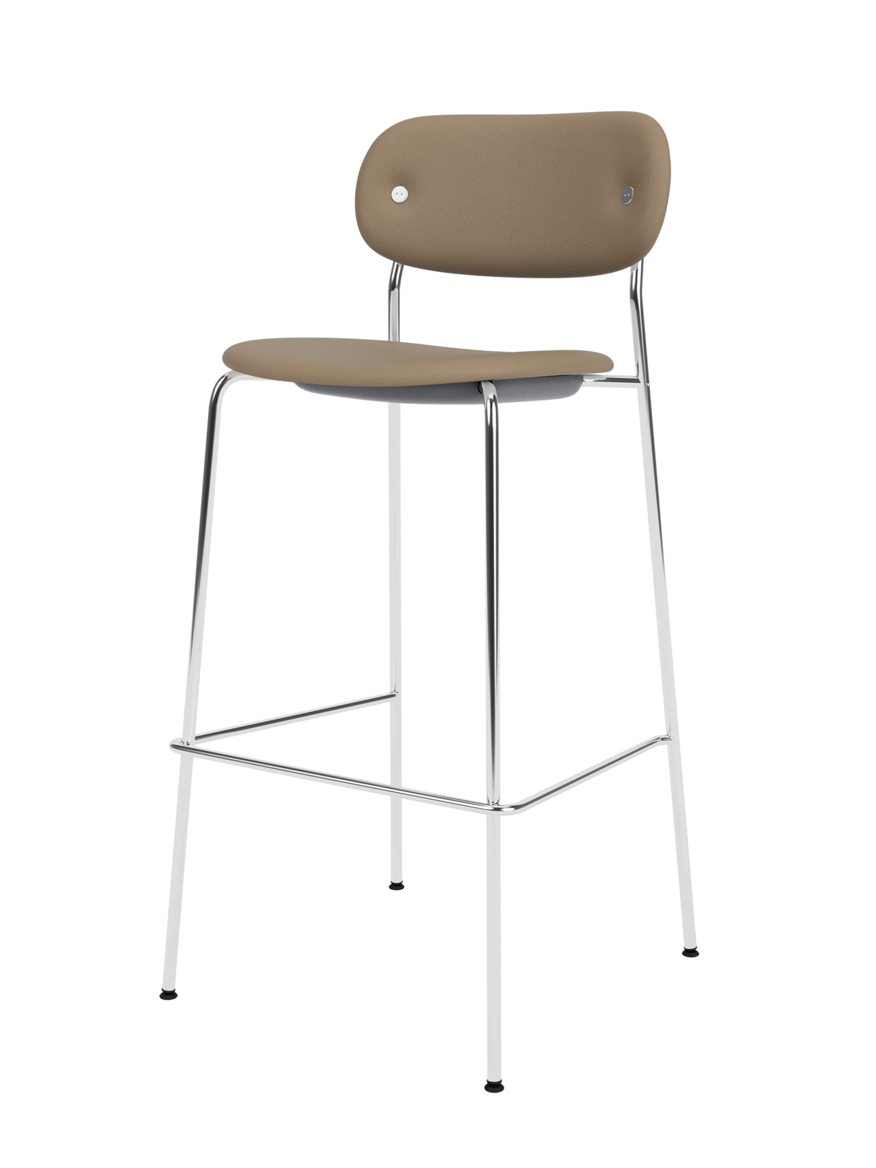Fully Upholstered Bar Chair ¨C Wide Contoured Back, Stackable Steel Frame
