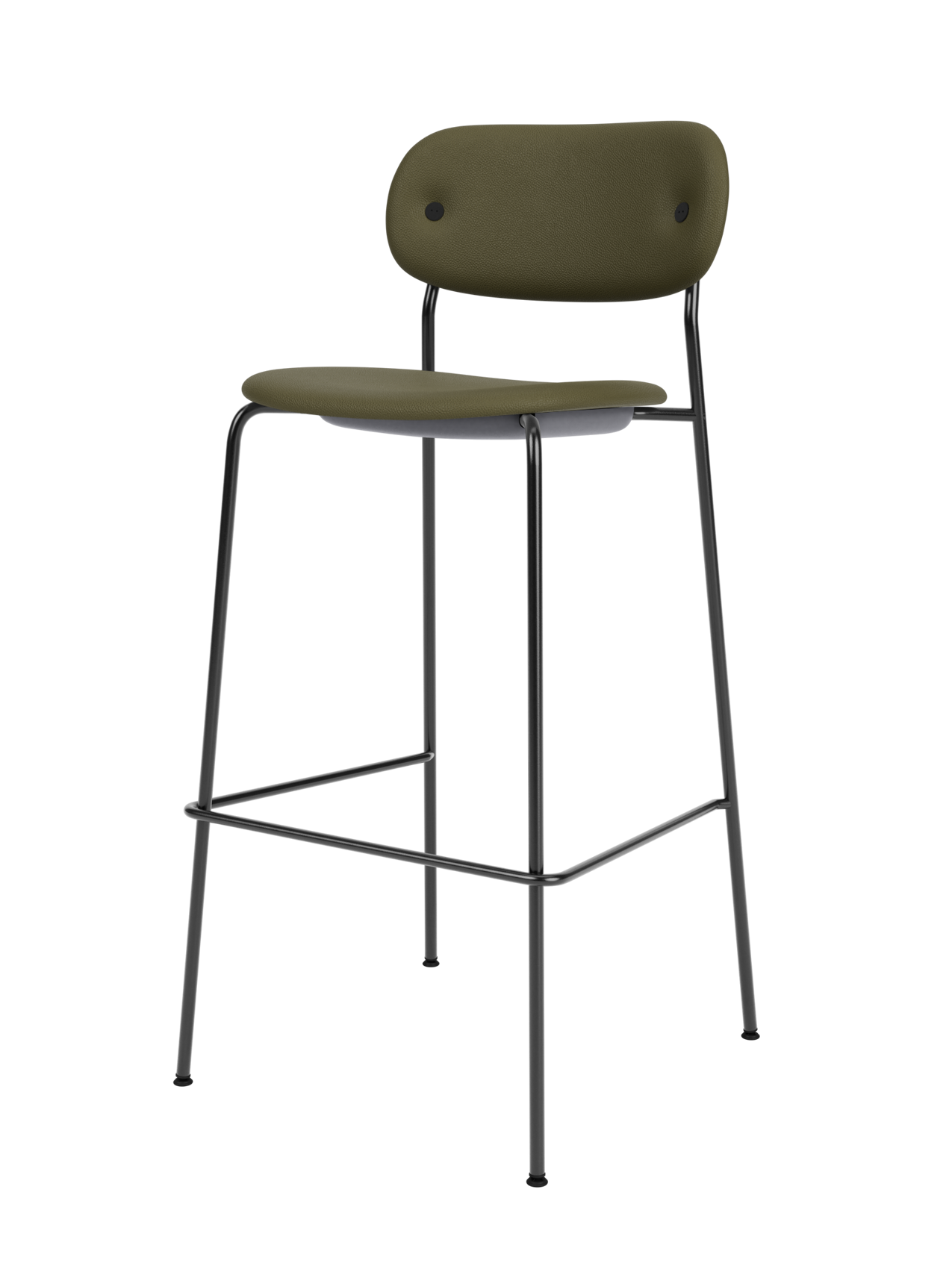 Fully Upholstered Bar Chair ¨C Wide Contoured Back, Stackable Steel Frame