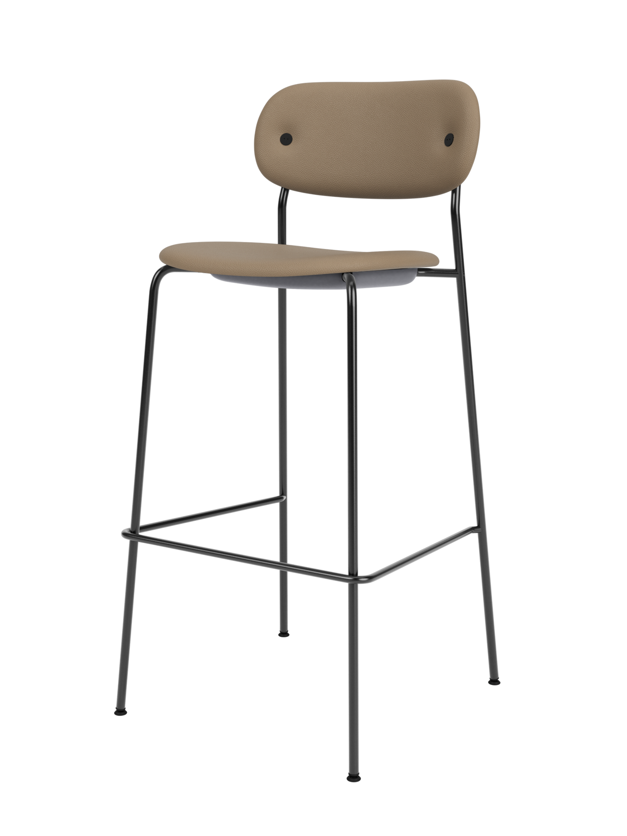 Fully Upholstered Bar Chair ¨C Wide Contoured Back, Stackable Steel Frame