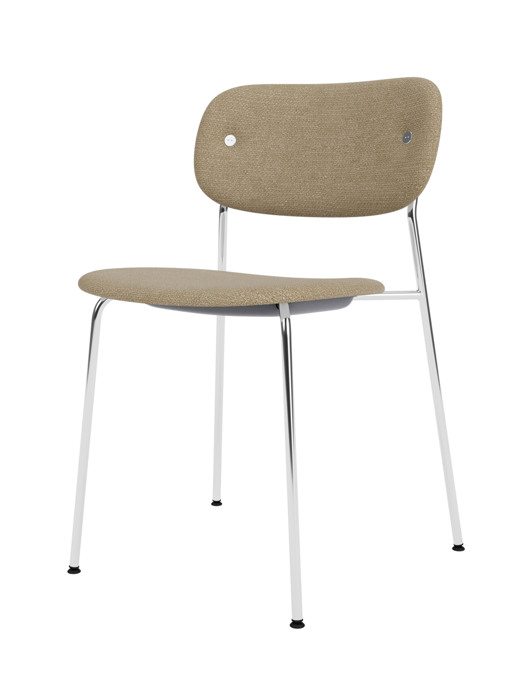 Fully Upholstered Dining Chair ¨C Chrome Base, Stackable, Custom Fabric