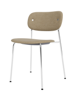 Fully Upholstered Dining Chair ¨C Chrome Base, Stackable, Custom Fabric