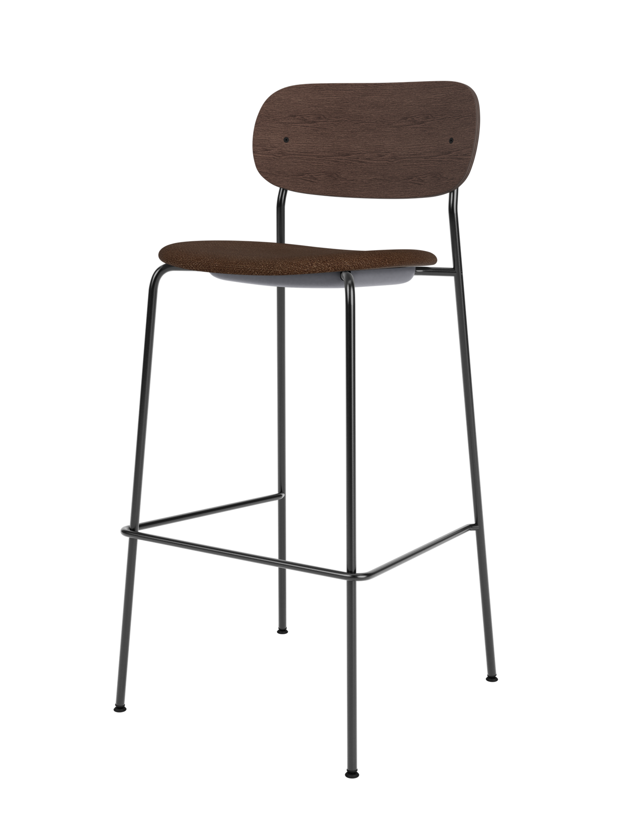 Contoured Bar Chair, Upholstered Seat ¨C Stackable Steel Frame