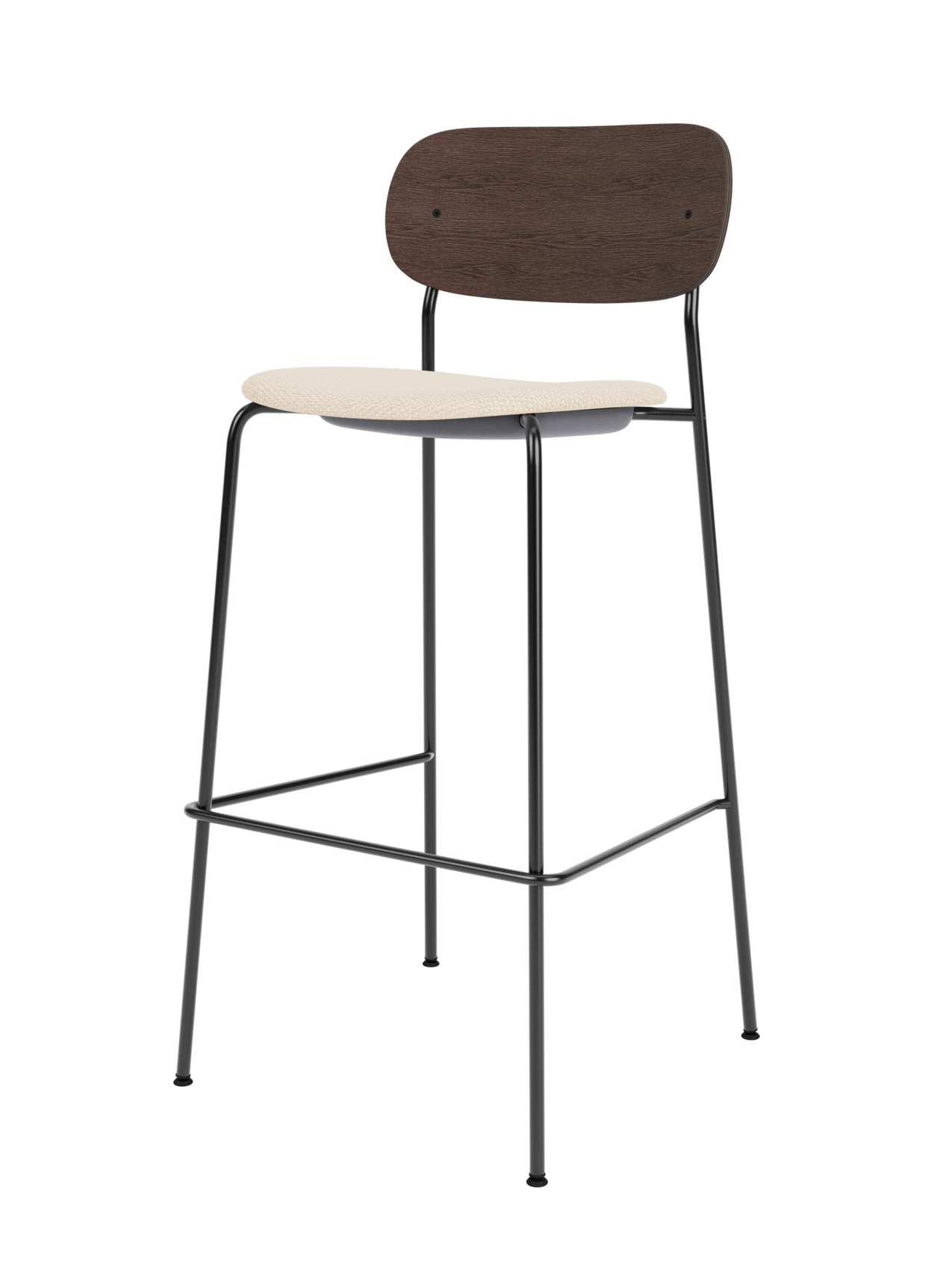 Contoured Bar Chair, Upholstered Seat ¨C Stackable Steel Frame