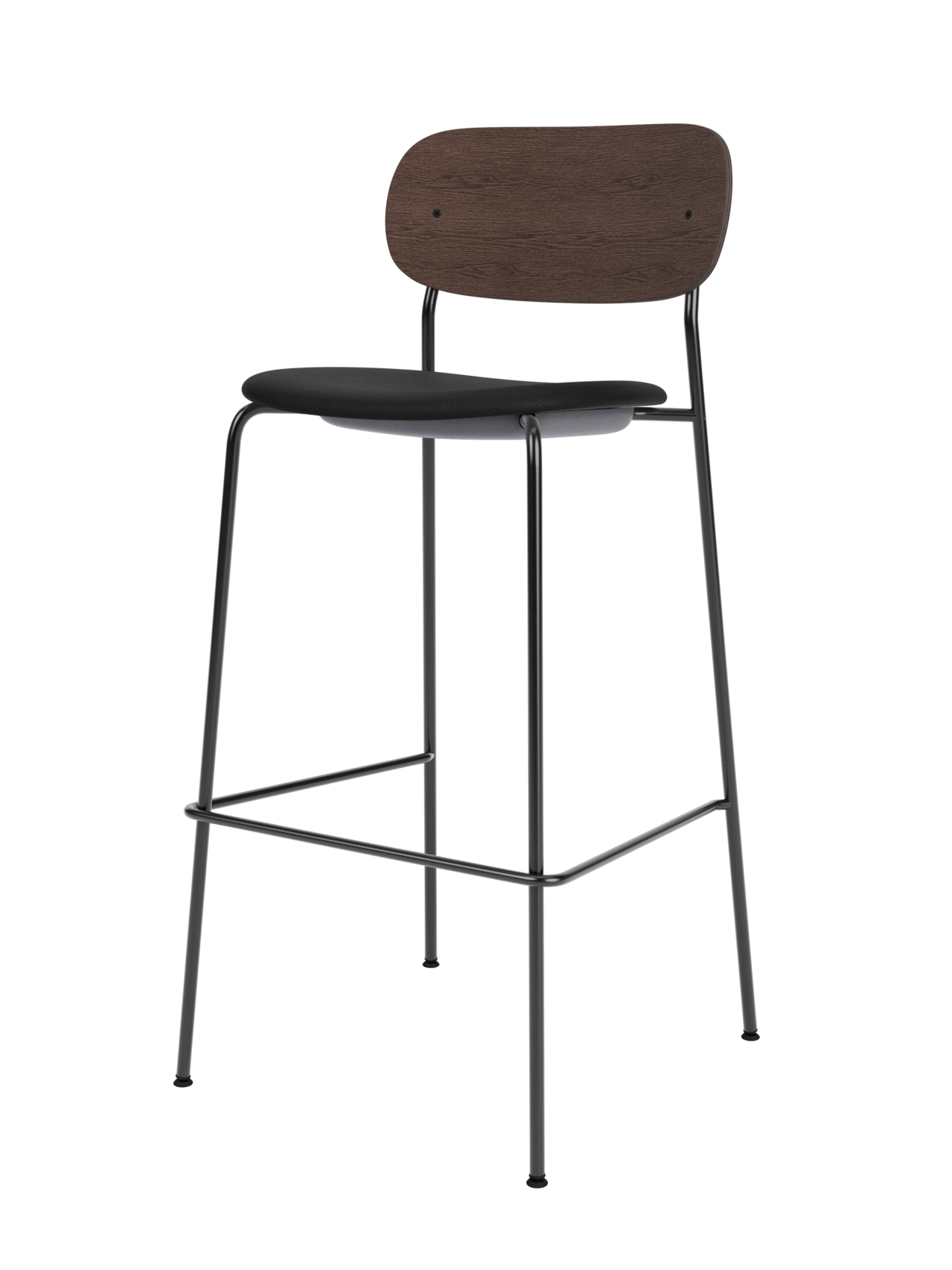Contoured Bar Chair, Upholstered Seat ¨C Stackable Steel Frame