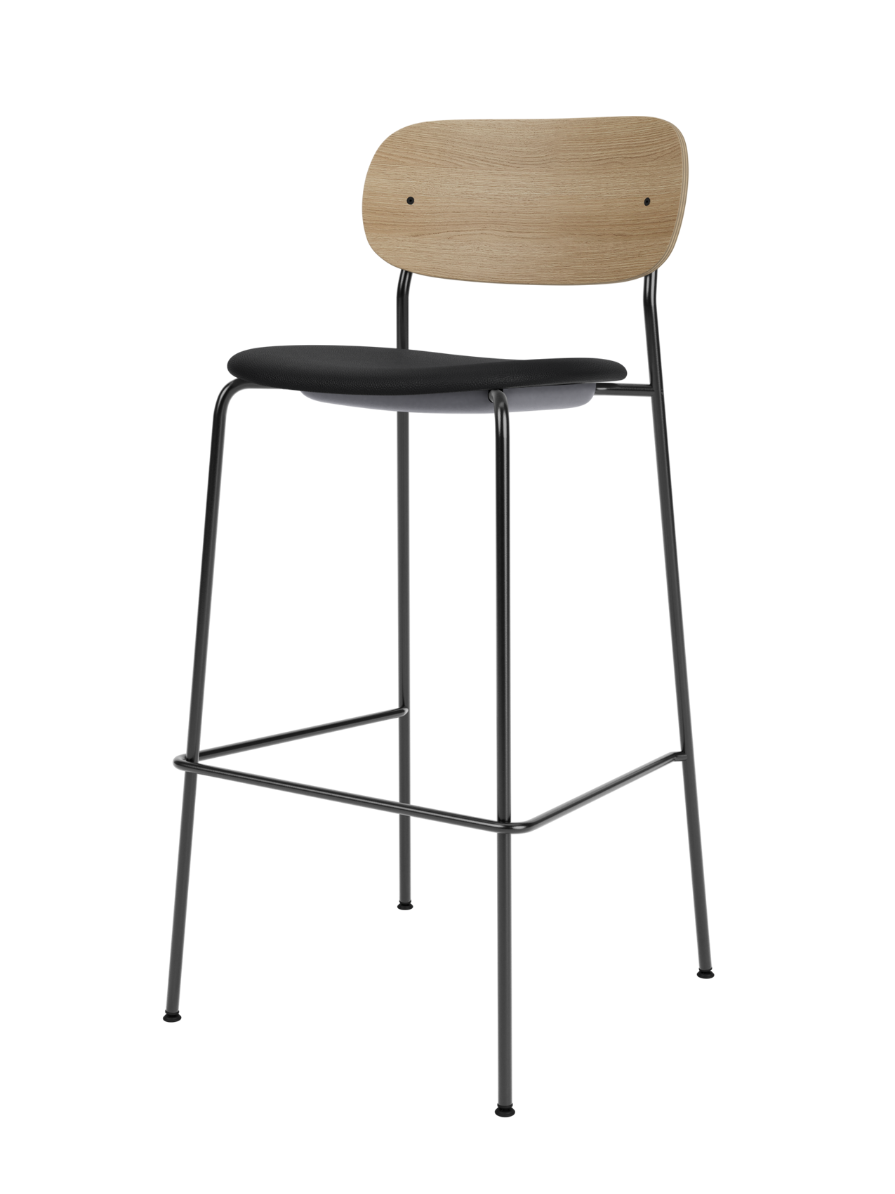 Contoured Bar Chair, Upholstered Seat ¨C Stackable Steel Frame