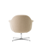 Lounge Chair with Aluminium Star Base Swivel, Upholstered Shell