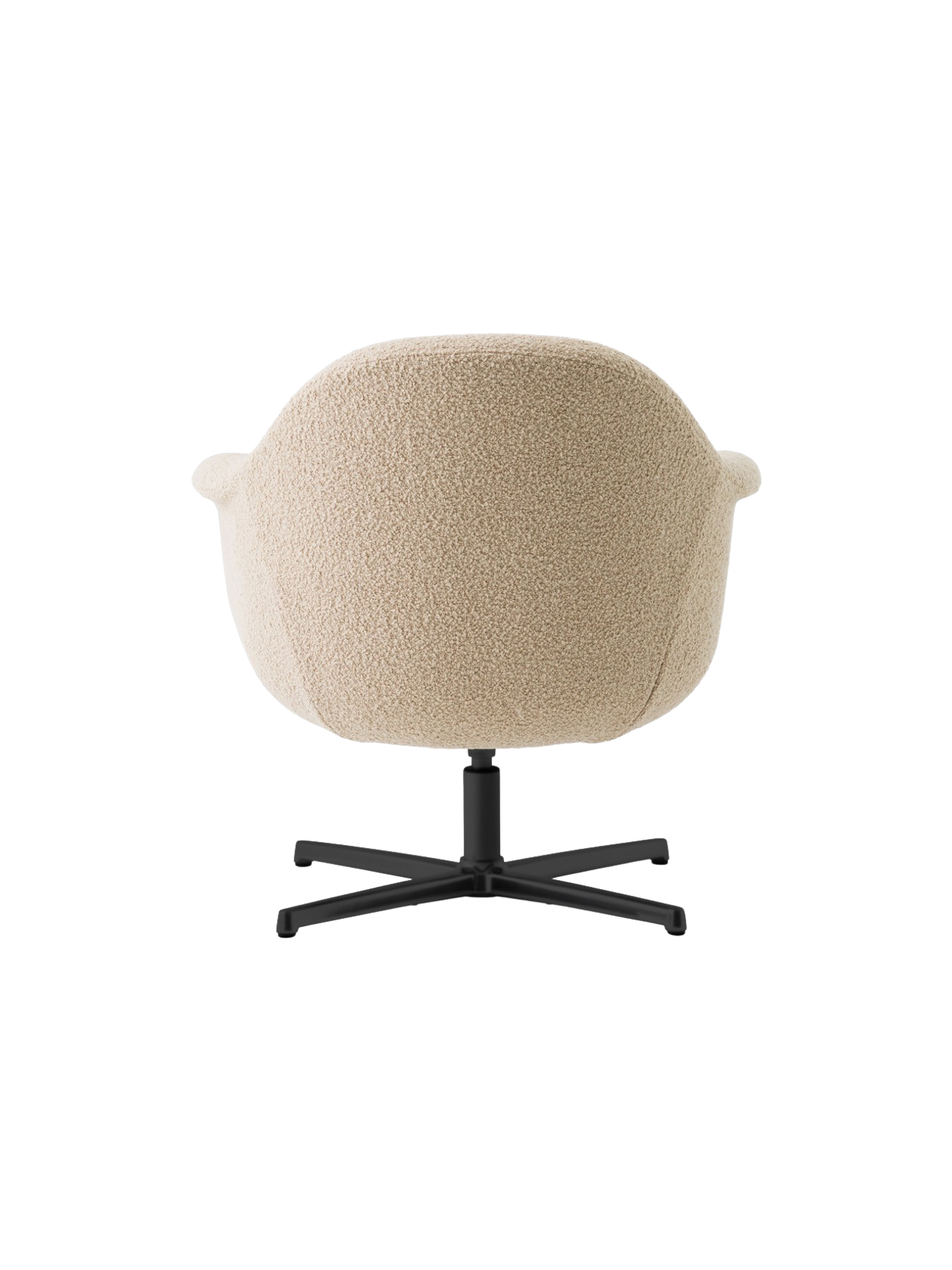 Lounge Chair with Aluminium Star Base Swivel, Upholstered Shell
