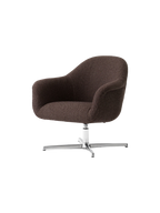 Lounge Chair with Aluminium Star Base Swivel, Upholstered Shell