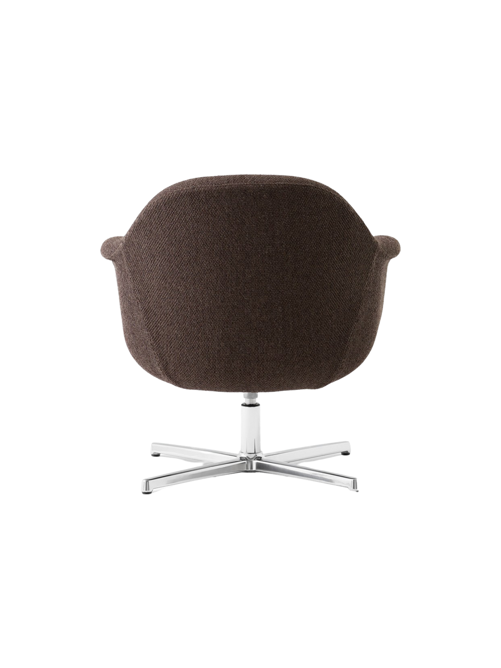 Lounge Chair with Aluminium Star Base Swivel, Upholstered Shell