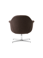Lounge Chair with Aluminium Star Base Swivel, Upholstered Shell