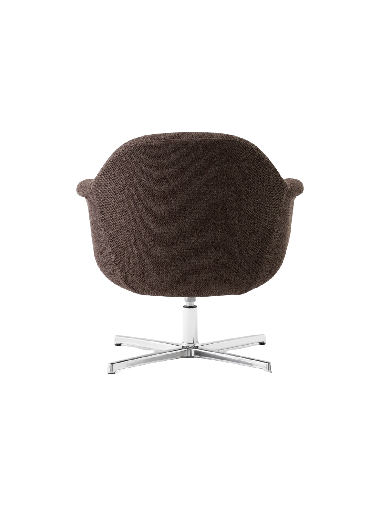 Lounge Chair with Aluminium Star Base Swivel, Upholstered Shell