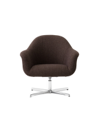 Lounge Chair with Aluminium Star Base Swivel, Upholstered Shell