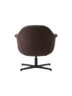 Lounge Chair with Aluminium Star Base Swivel, Upholstered Shell