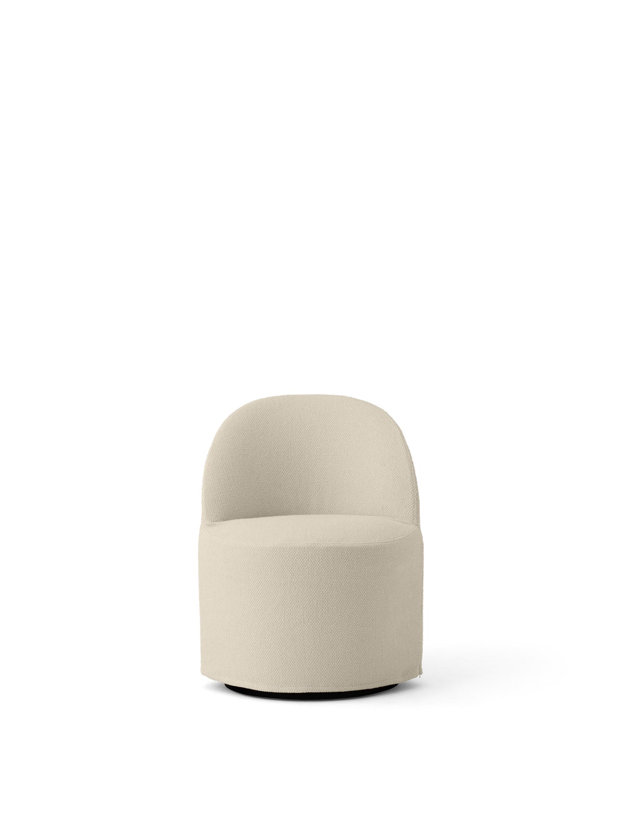 Club Chair with Swivel and Loose Cover Cotton-Wool Boucl